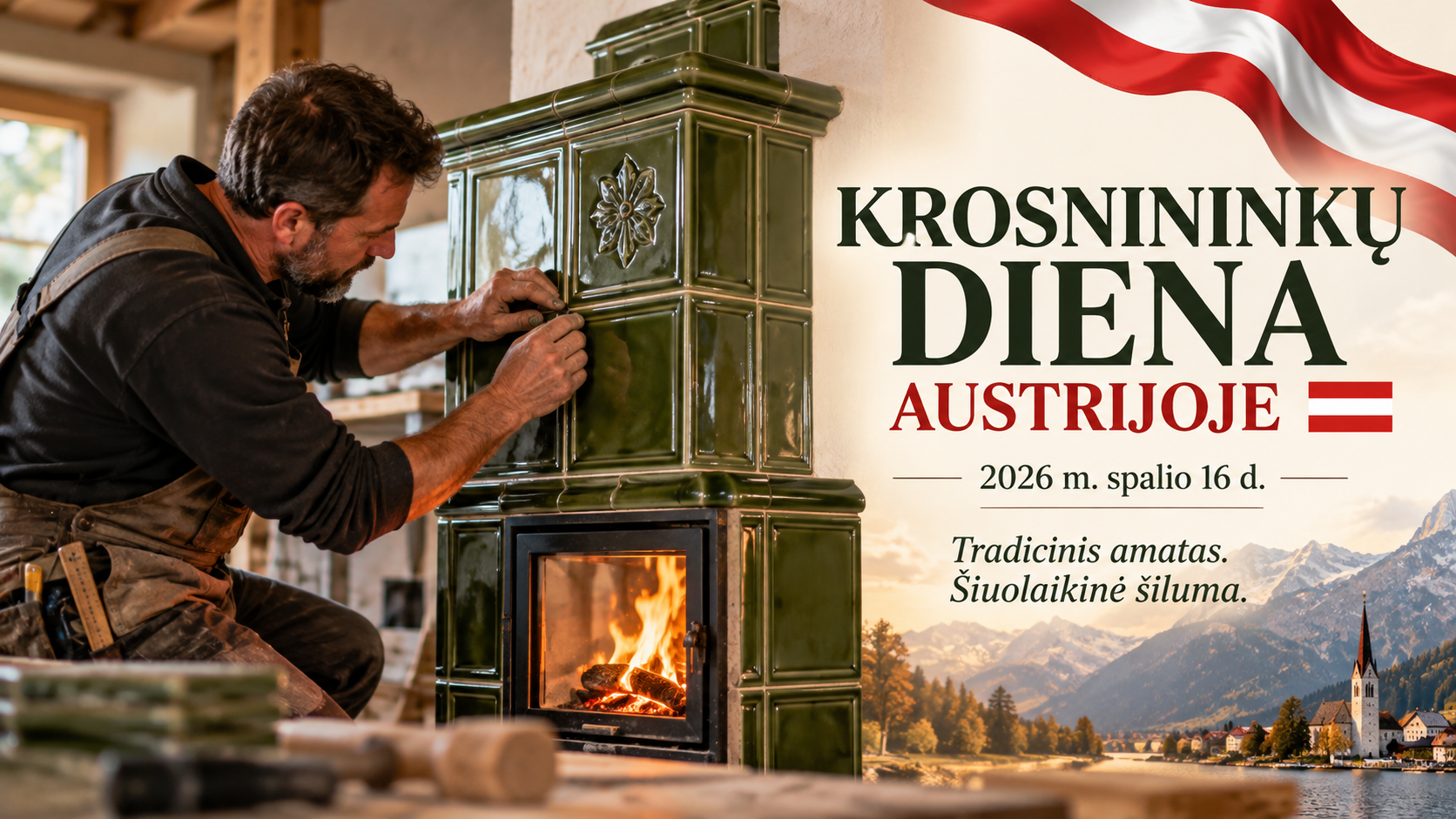 Spalio 16-ąją Austrijoje minima Krosnininkų diena – tradicijos, meistrystė ir šiuolaikinė šiluma